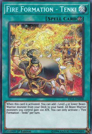 Fire Formation Tenki 1st Edition FIGA EN028 Secret Rare - Yu-Gi-Oh! TCG