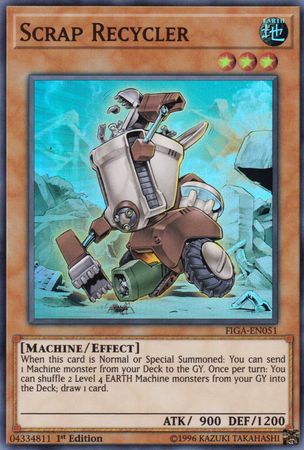 Scrap Recycler 1st Edition FIGA EN051 Super Rare - Yu-Gi-Oh! TCG