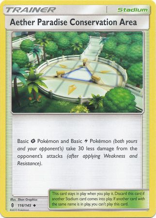 Aether Paradise Conservation Area 116/145 Uncommon - Pokemon Card - SM - Guardians Rising