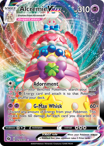 Alcremie VMAX 023/073 Ultra Rare - Pokemon Card - SWSH - Champion's Path