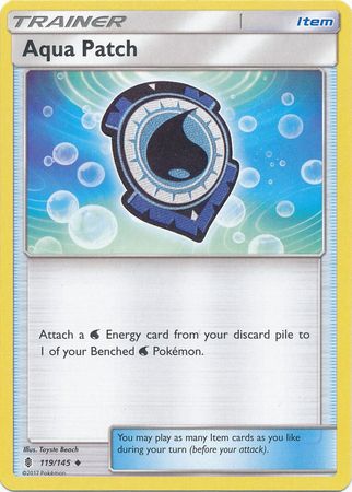 Aqua Patch 119/145 Uncommon - Pokemon Card - SM - Guardians Rising