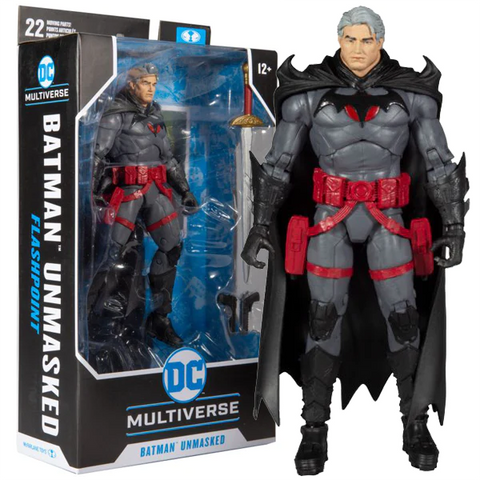 Batman Unmasked Flashpoint DC Multiverse McFarlane Toys 7" Action Figure DC Comics