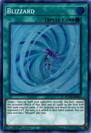 Blizzard - ROTD-EN063 - Super Rare 1st Edition - Yu-Gi-Oh! TCG - ROTD