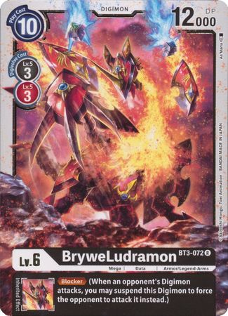 BryweLudramon - BT3-072 R - Rare - Digimon Card - Special Booster Version 1.5