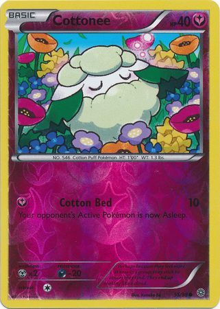 Cottonee 55/98 Common Reverse Holo - Pokemon Card - XY - Ancient Origins