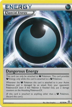 Dangerous Energy 82/98 Uncommon - Pokemon Card - XY - Ancient Origins