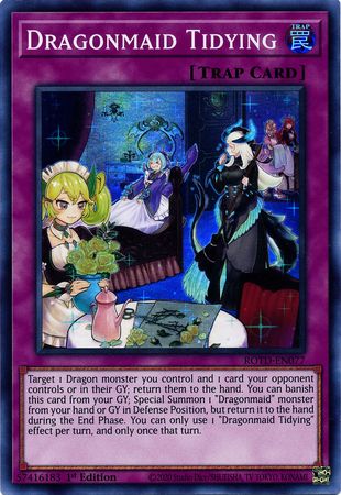 Dragonmaid Tidying - ROTD-EN077 - Super Rare 1st Edition - Yu-Gi-Oh! TCG - ROTD