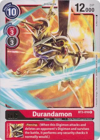 Durandamon - BT3-016 R - Rare - Digimon Card - Special Booster Version 1.5