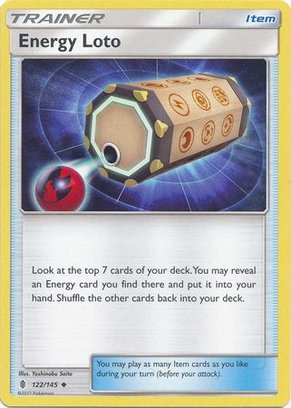 Energy Loto 122/145 Uncommon - Pokemon Card - SM - Guardians Rising