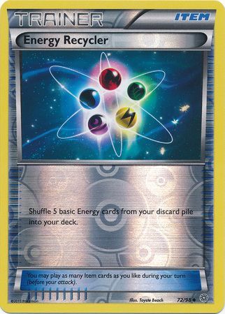 Energy Recycler 72/98 Uncommon Reverse Holo - Pokemon Card - XY - Ancient Origins