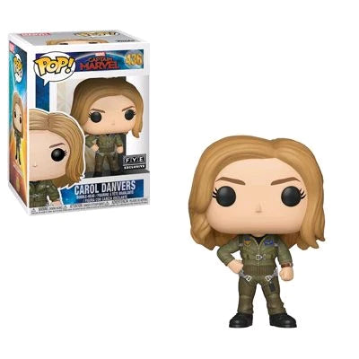 Funko Pop Carol Danvers Flight Suit # 436 Captain Marvel Vinyl Figure