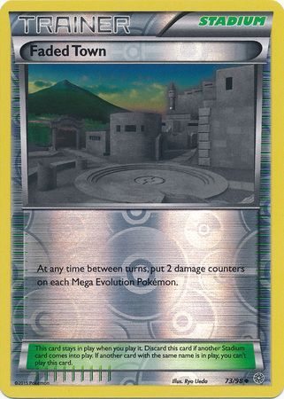 Faded Town 73/98 Uncommon Reverse Holo - Pokemon Card - XY - Ancient Origins