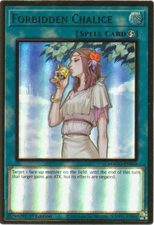 Forbidden Chalice - MAGO-EN048 - Premium Gold Rare 1st Edition - Yu-Gi-Oh! TCG - MAGO