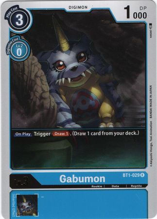 Gabumon - BT1-029 R - Rare - Digimon Card - Special Booster Version 1.0