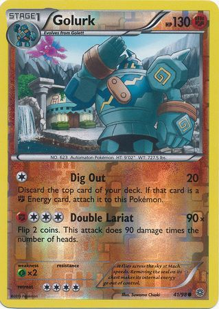 Golurk 41/98 Common Reverse Holo - Pokemon Card - XY - Ancient Origins