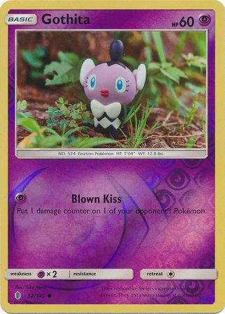 Gothita 52/145 Common Reverse Holo - Pokemon Card - SM - Guardians Rising