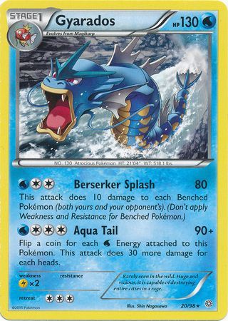 Gyarados 20/98 Rare - Pokemon Card - XY - Ancient Origins