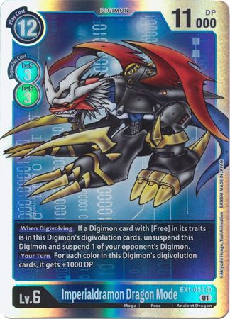 Imperialdramon Dragon Mode - EX1-022 - Super Rare - Digimon Card - Classic Collection