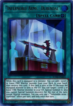 Infernoble Arms - Durendal - ROTD-EN053 - Ultra Rare 1st Edition - Yu-Gi-Oh! TCG - ROTD