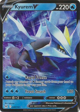 Kyurem V 048/196 Ultra Rare - Pokemon Card - SWSH - Lost Origin