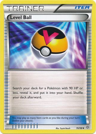 Level Ball 76/98 Uncommon - Pokemon Card - XY - Ancient Origins