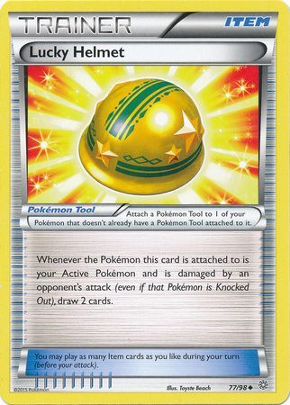 Lucky Helmet 77/98 Uncommon - Pokemon Card - XY - Ancient Origins