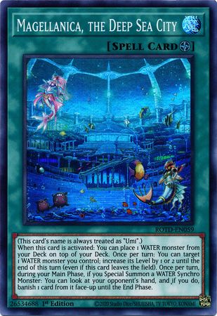 Magellanica, the Deep Sea City - ROTD-EN059 - Super Rare 1st Edition - Yu-Gi-Oh! TCG - ROTD