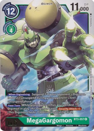 MegaGargomon - BT3-057 R - Rare - Digimon Card - Special Booster Version 1.5