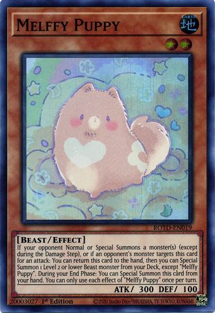 Melffy Puppy - ROTD-EN019 - Super Rare 1st Edition- Yu-Gi-Oh! TCG - ROTD