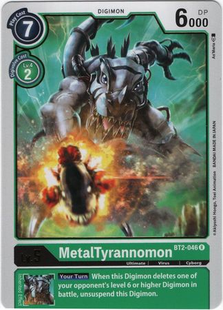 MetalTyrannomon - BT2-046 R - Rare - Digimon Card - Special Booster Version 1.0