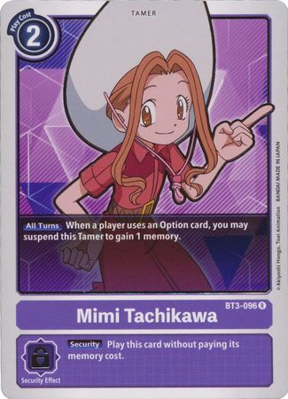 Mimi Tachikawa - BT3-096 R - Rare - Digimon Card - Special Booster Version 1.5