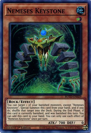 Nemeses Keystone - ROTD-EN029 - Super Rare 1st Edition - Yu-Gi-Oh! TCG - ROTD