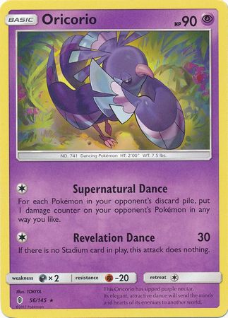 Oricorio 56/145 Rare - Pokemon Card - SM - Guardians Rising