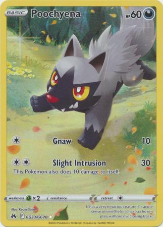 Poochyena GG33/GG70 Holo Rare - Pokemon Card - SWSH - Crown Zenith