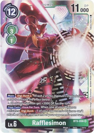 Rafflesimon - BT5-056 - Super Rare - Digimon Card - Battle Of Omni