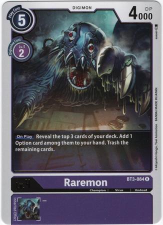 Raremon - BT3-084 R - Rare - Digimon Card - Special Booster Version 1.0