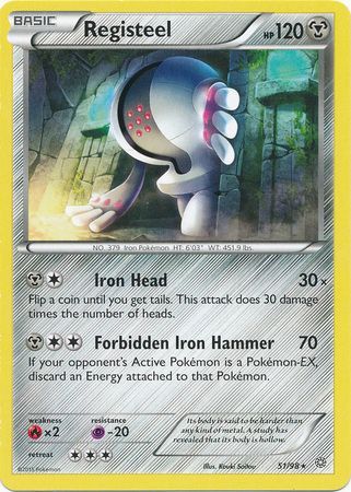 Registeel 51/98 Rare - Pokemon Card - XY - Ancient Origins