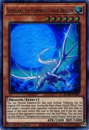 Seleglare the Luminous Lunar Dragon - ROTD-EN087 - Ultra Rare 1st Edition- Yu-Gi-Oh! TCG - ROTD