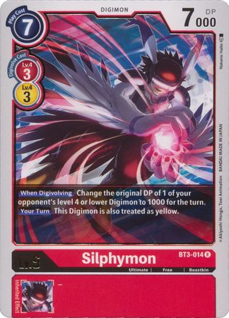 Silphymon - BT3-014 R - Rare - Digimon Card - Special Booster Version 1.5