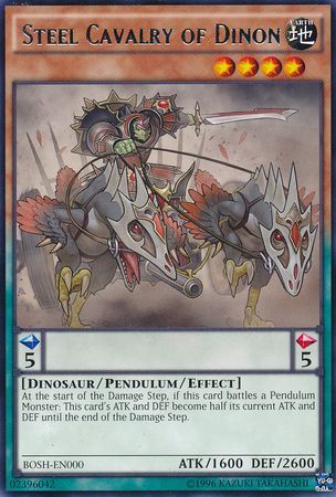 Steel Cavalry of Dinon - BOSH-EN000 - Rare Unlimited - Yu-Gi-Oh! TCG - BOSH