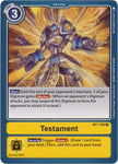 Testament - BT1-103 R - Rare - Digimon Card - Special Booster Version 1.5