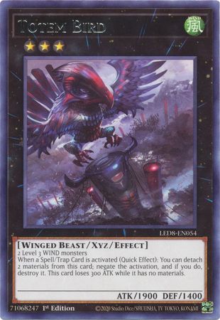 Totem Bird - LED8-EN054 - Rare 1st Edition - Yu-Gi-Oh! TCG - LED8