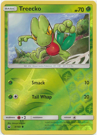 Treecko 8/168 Common Reverse Holo - Pokemon Card - SM - Celestial Storm