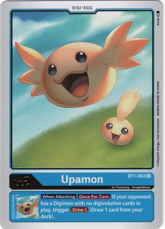 Upamon - BT1-003 R - Rare - Digimon Card - Special Booster Version 1.0