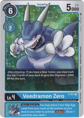 Veedramon Zero - P-011 P - Promo Holo - Digimon Card - Classic Collection