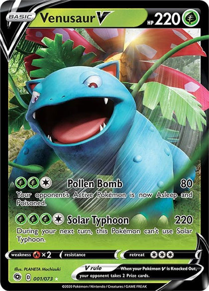 Venusaur V 001/073 Ultra Rare - Pokemon Card - SWSH - Champion's Path