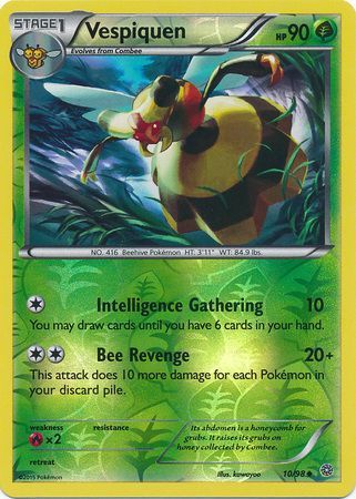 Vespiquen 10/98 Uncommon Reverse Holo - Pokemon Card - XY - Ancient Origins