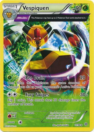 Vespiquen 11/98 Rare - Pokemon Card - XY - Ancient Origins