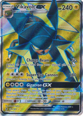 Vikavolt GX 134/145 Full Art Ultra Rare - Pokemon Card - SM - Guardians Rising