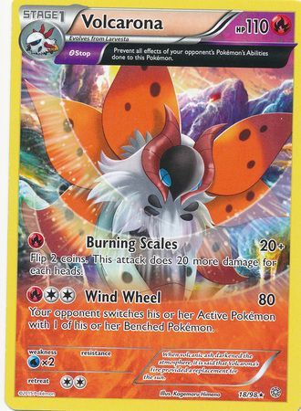 Volcarona 18/98 Rare - Pokemon Card - XY - Ancient Origins